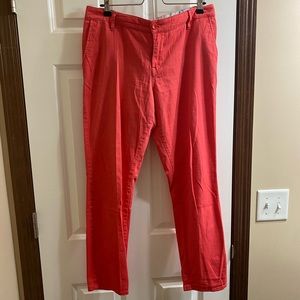 Coral Roxy ankle pants.